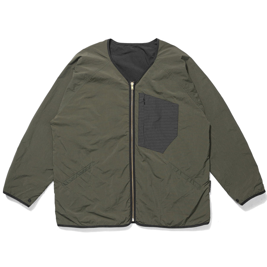 REVERSIBLE LINER JACKET OLIVE/BLACK